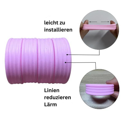 Silikon-Räderschutzset für Gepäck – Geräuschreduzierung und Schutz für Ihre Reise!