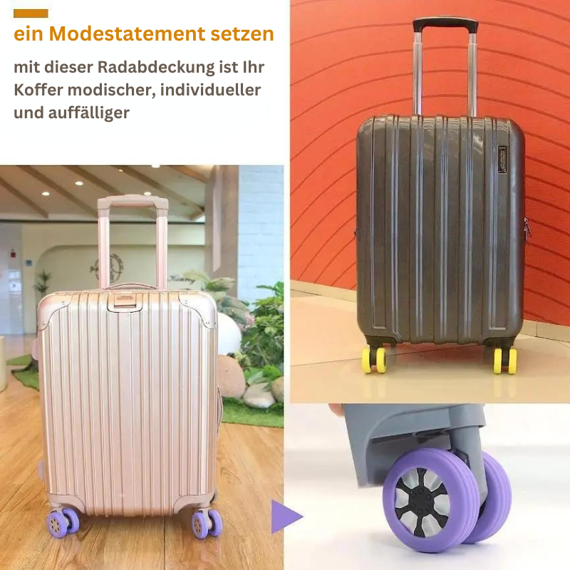 Silikon-Räderschutzset für Gepäck – Geräuschreduzierung und Schutz für Ihre Reise!